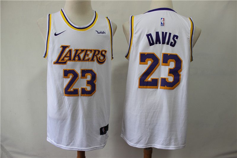 Men Los Angeles Lakers #23 Davis White Game Nike NBA Jerseys->memphis grizzlies->NBA Jersey